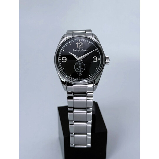 37mm • 2010s Bell & Ross Vintage Officer Automatic Swiss Made Black Dial BR123